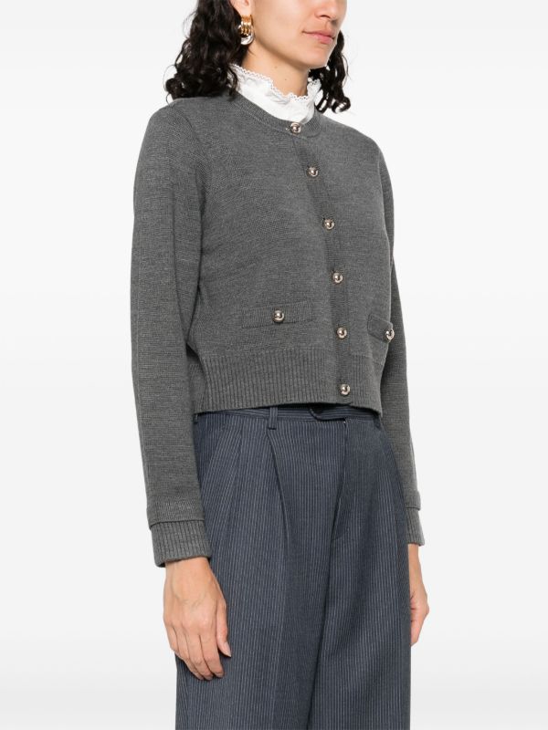 SANDRO ニット カーディガン | グレー | FARFETCH JP