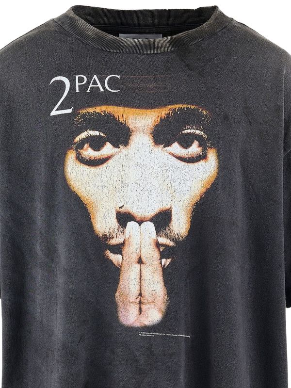 SAINT MXXXXXX 2Pac Tシャツ | ブラック | FARFETCH JP