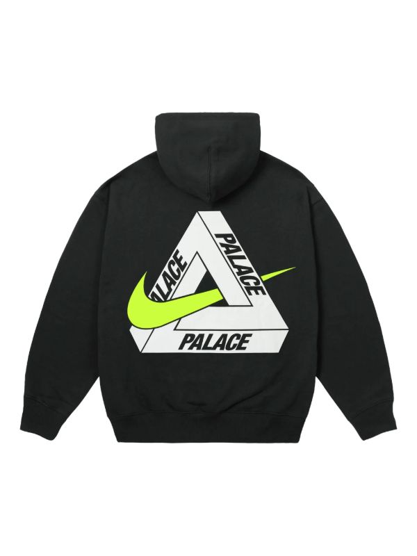 Palace x Nike Tri Swoosh Hoodie | Black | FARFETCH