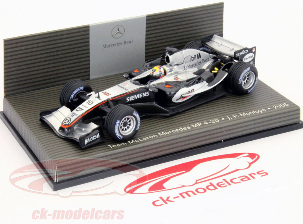 Minichamps 1:43 JP Montoya McLaren Mercedes MP4/20 Formula 1 2005