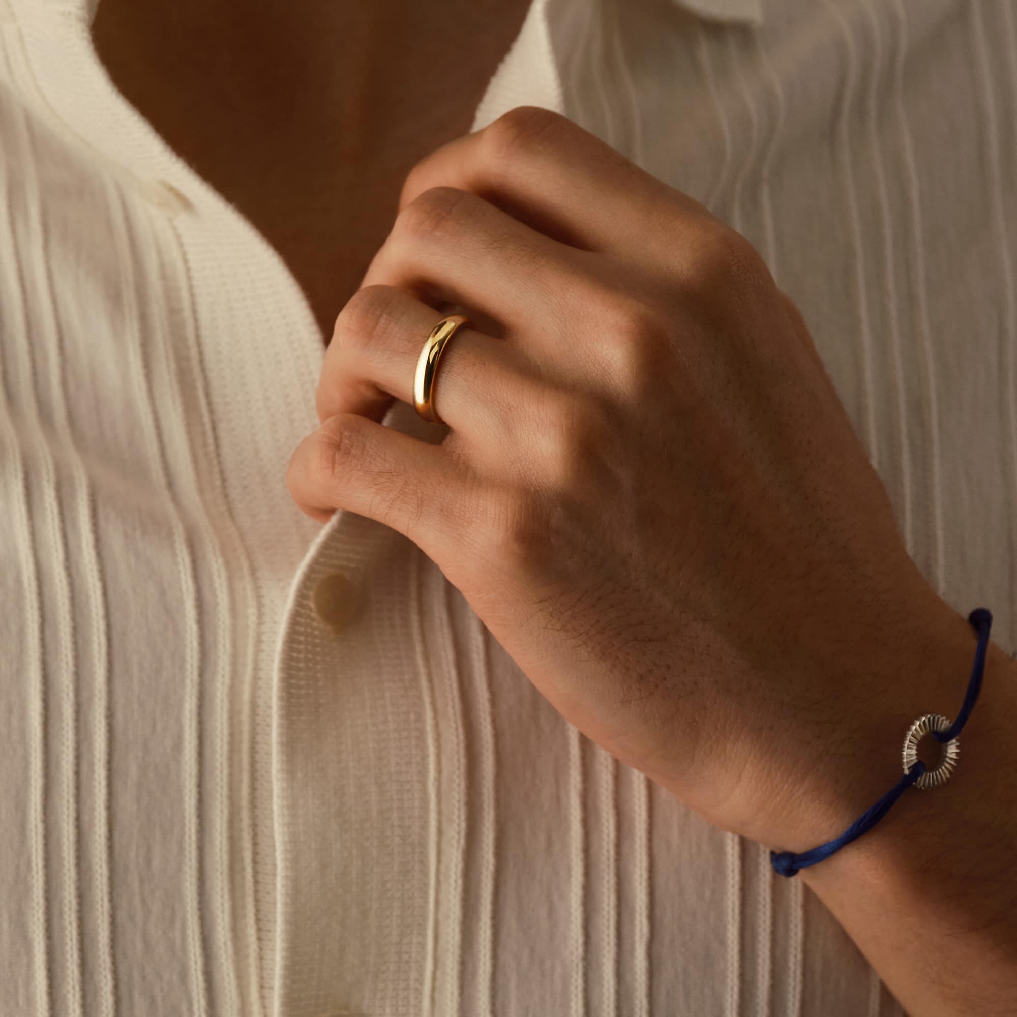 リング 18金ホワイトゴールド Gaillon 4 mm