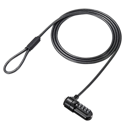 セキュリティ ワイヤーロック（PC・防犯・盗難防止・ケンジントン