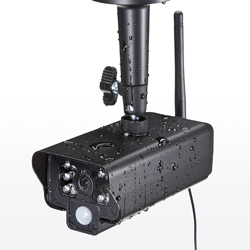 防犯カメラ＆モニターセット（ワイヤレス・4台カメラセット・屋外