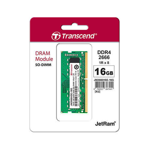 ノートパソコン用メモリ Transcend 16GB DDR4-2666 PC4-21300 SO-DIMM