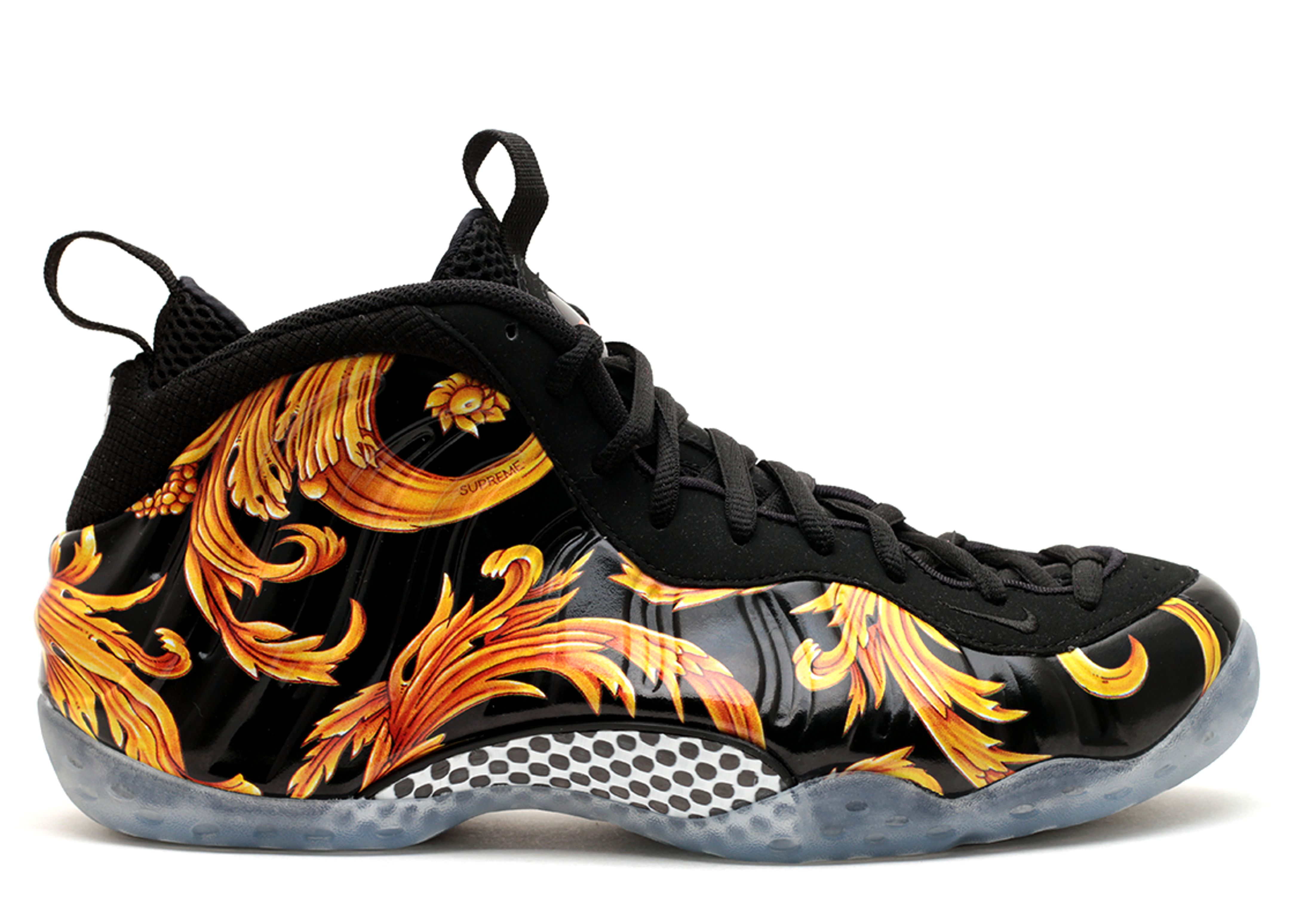 Supreme X Air Foamposite One SP 'Black' - Nike - 652792 001