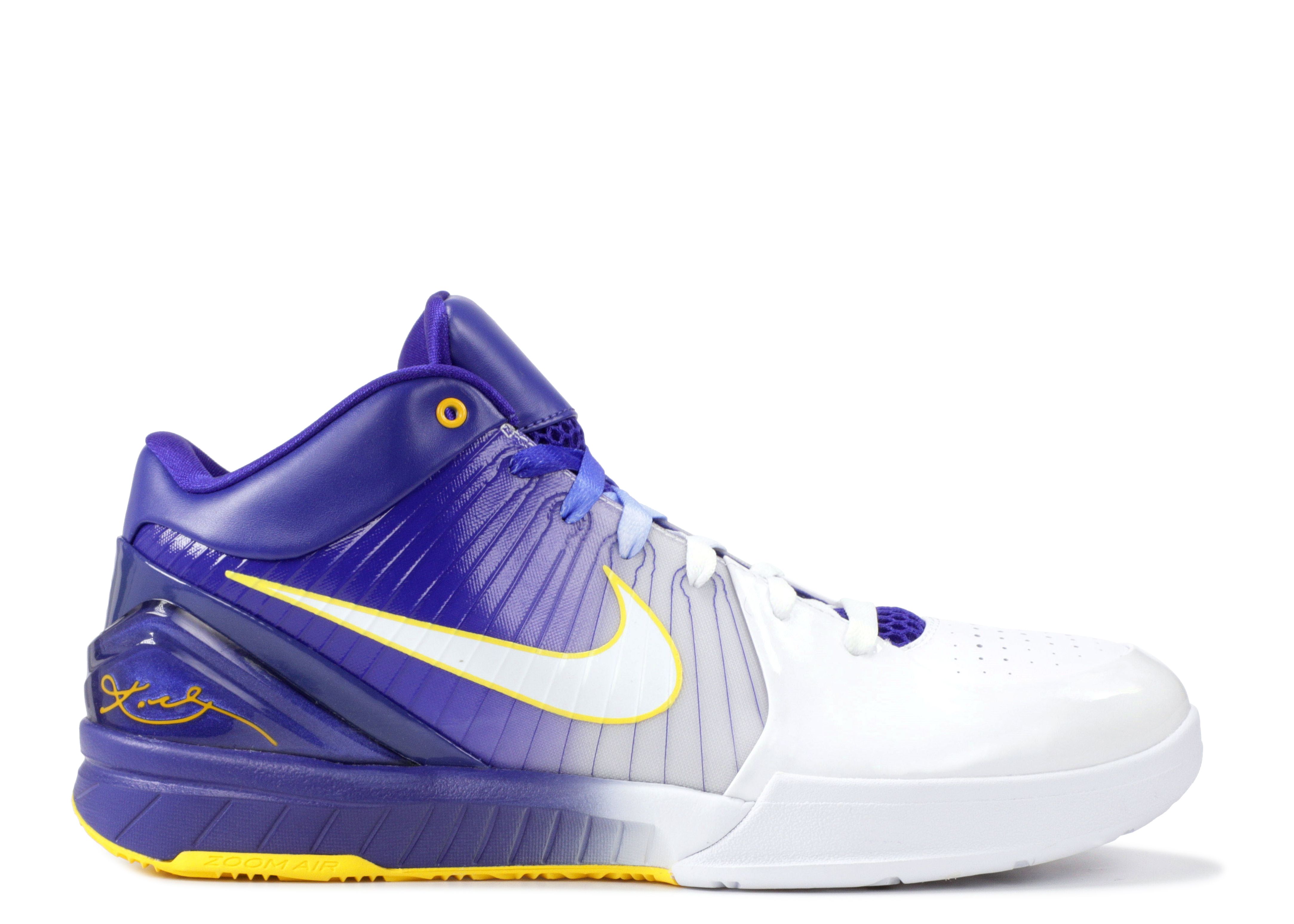 Zoom Kobe 4 'Lakers Home' - Nike - 344335 113 - white/white
