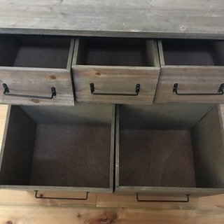 salut！(サリュ)アイアンウッド5ドロワーマルチラック (atuatucafe