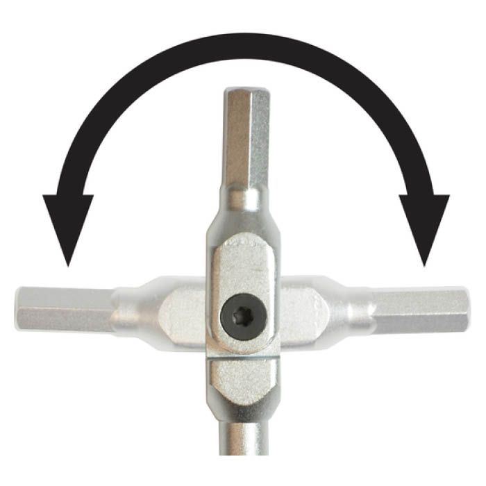 T)ボンダス HEX PRO ピボットヘッド六角レンチ 1/8インチ 88007(Tcode