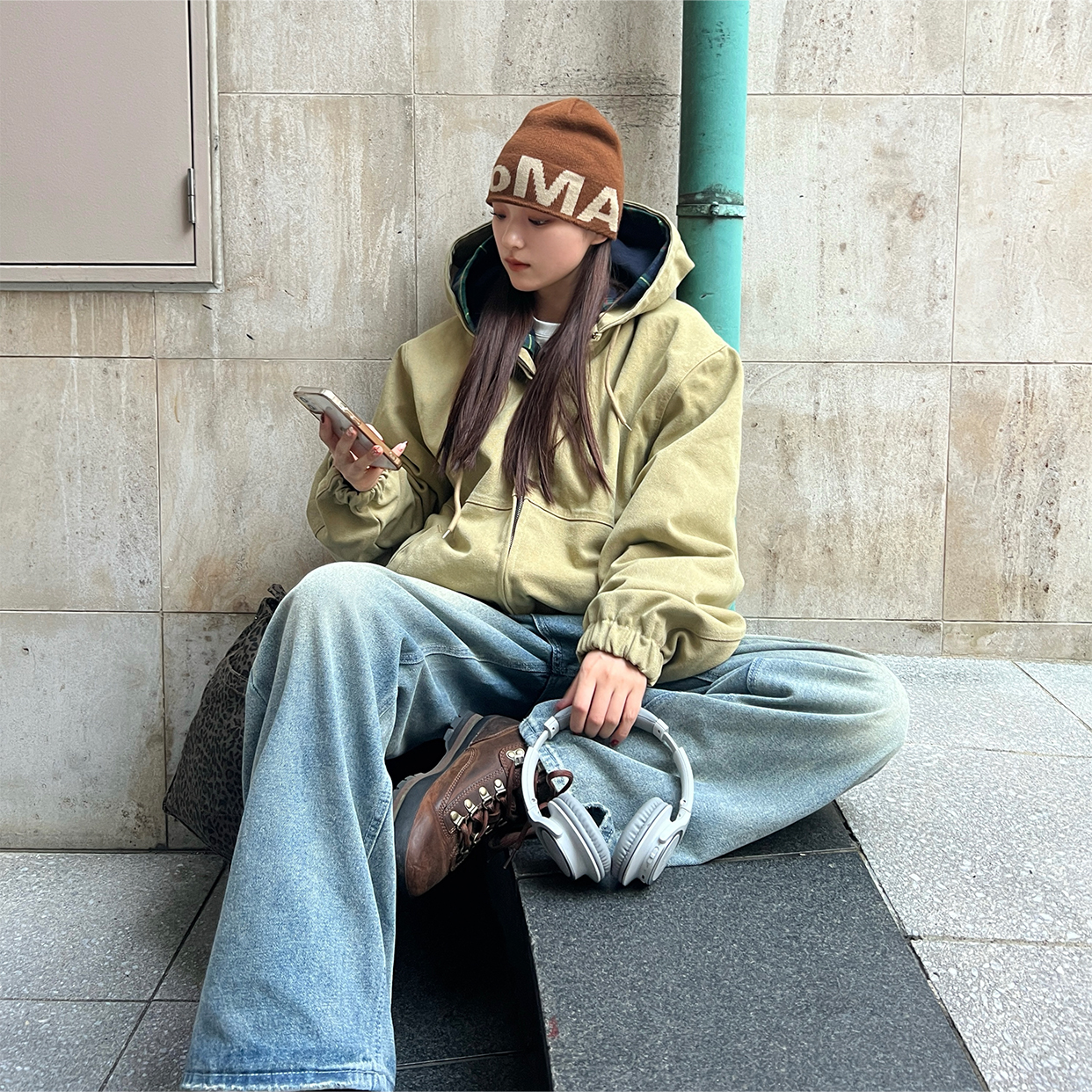 ユニセックス) ウォッシングワークハードコットンパーカー