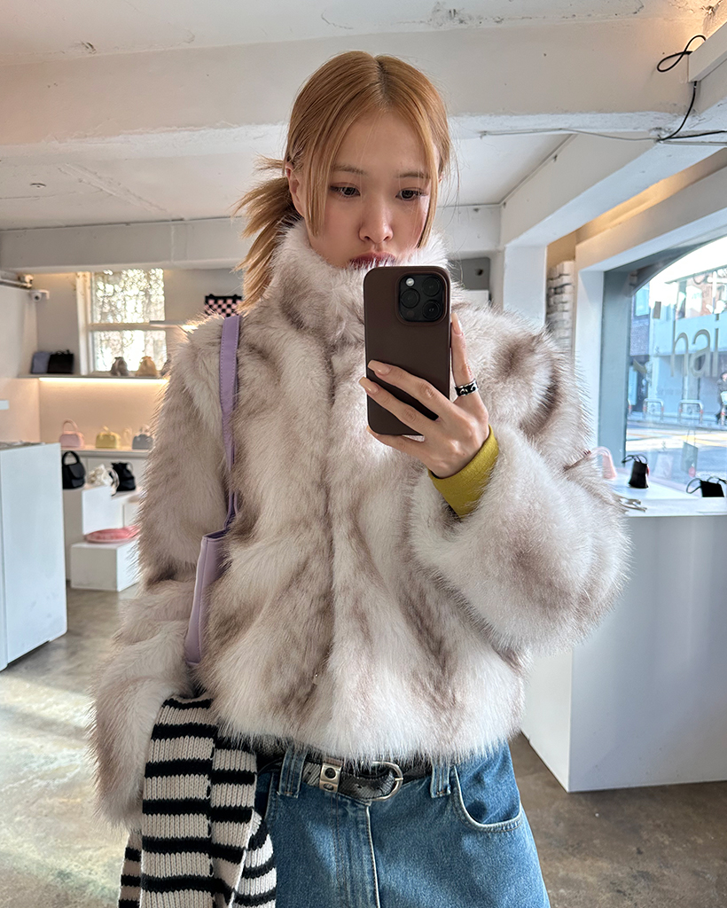 ファー/ムートンコート アウター レディース - ブランド