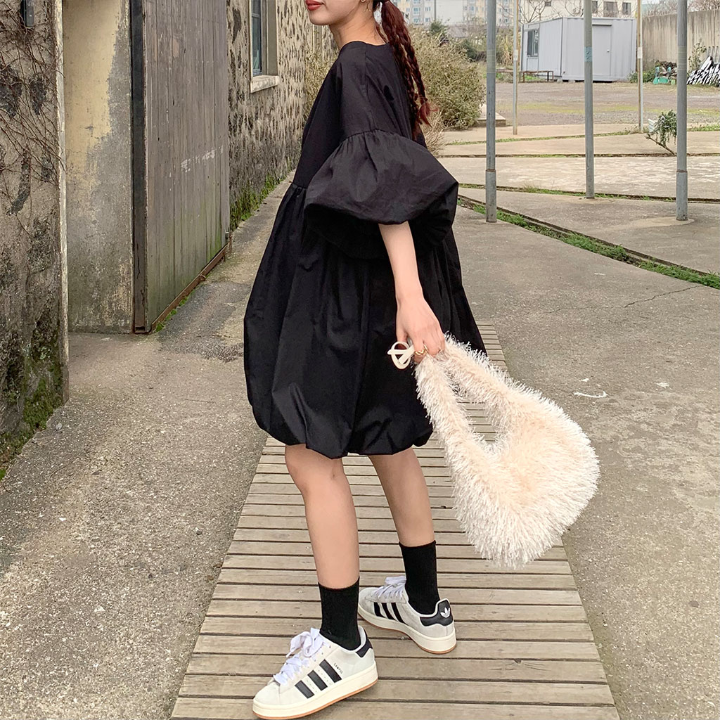 バルーンフィットミニワンピース | ファッション通販サイト NUGU