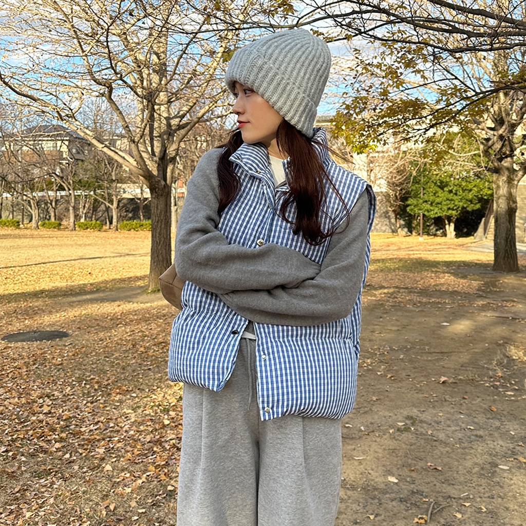 チェックダウンベスト | ファッション通販サイト NUGU