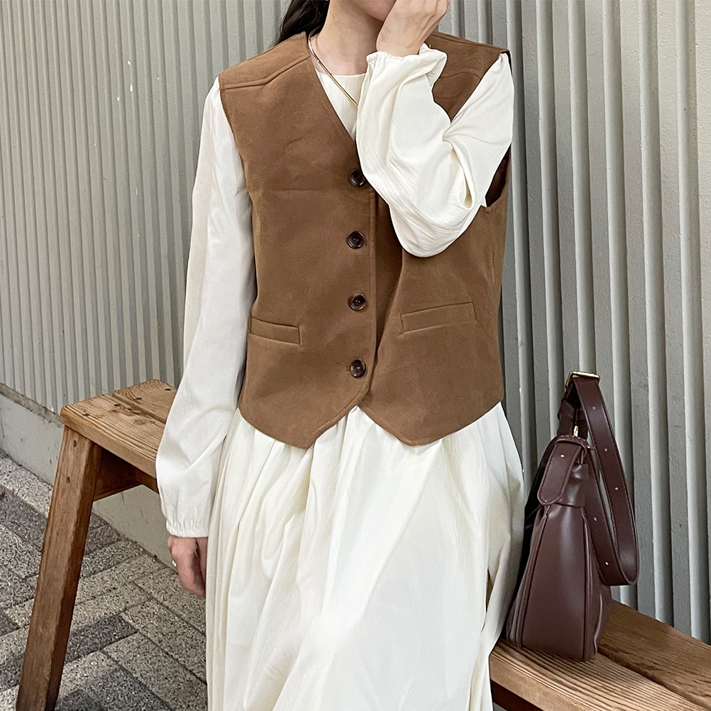 シンプルスエードベスト | ファッション通販サイト NUGU