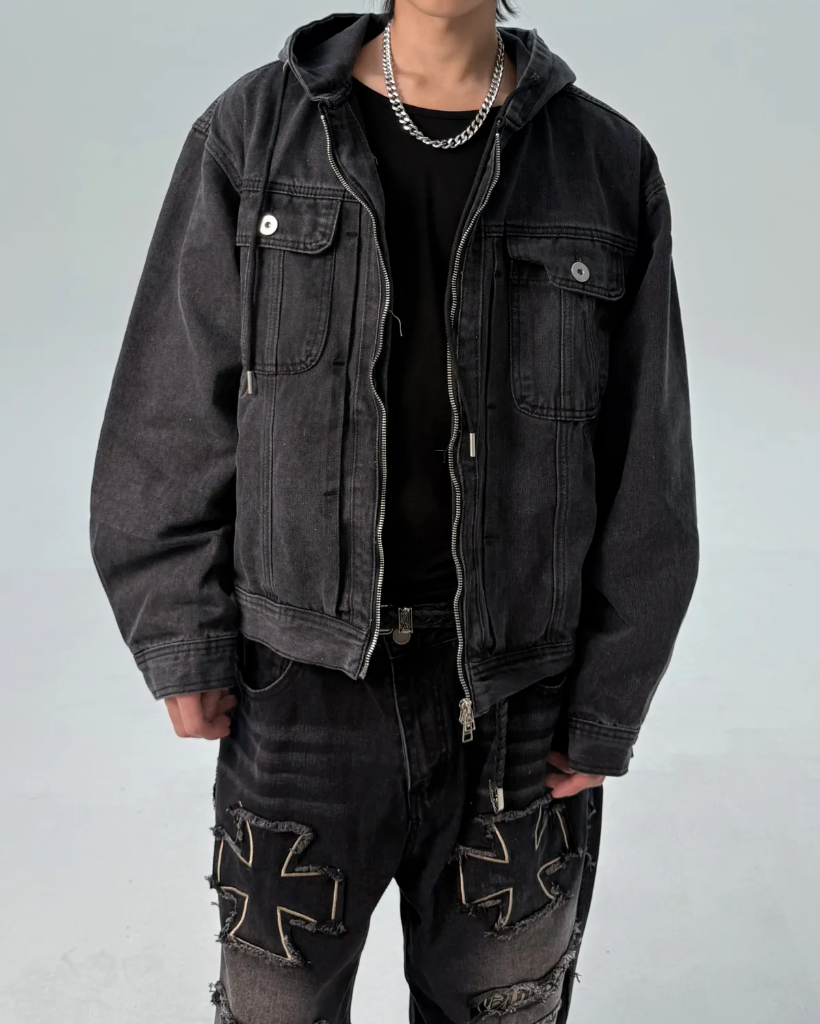 フード付きデニムジャケット | ファッション通販サイト NUGU