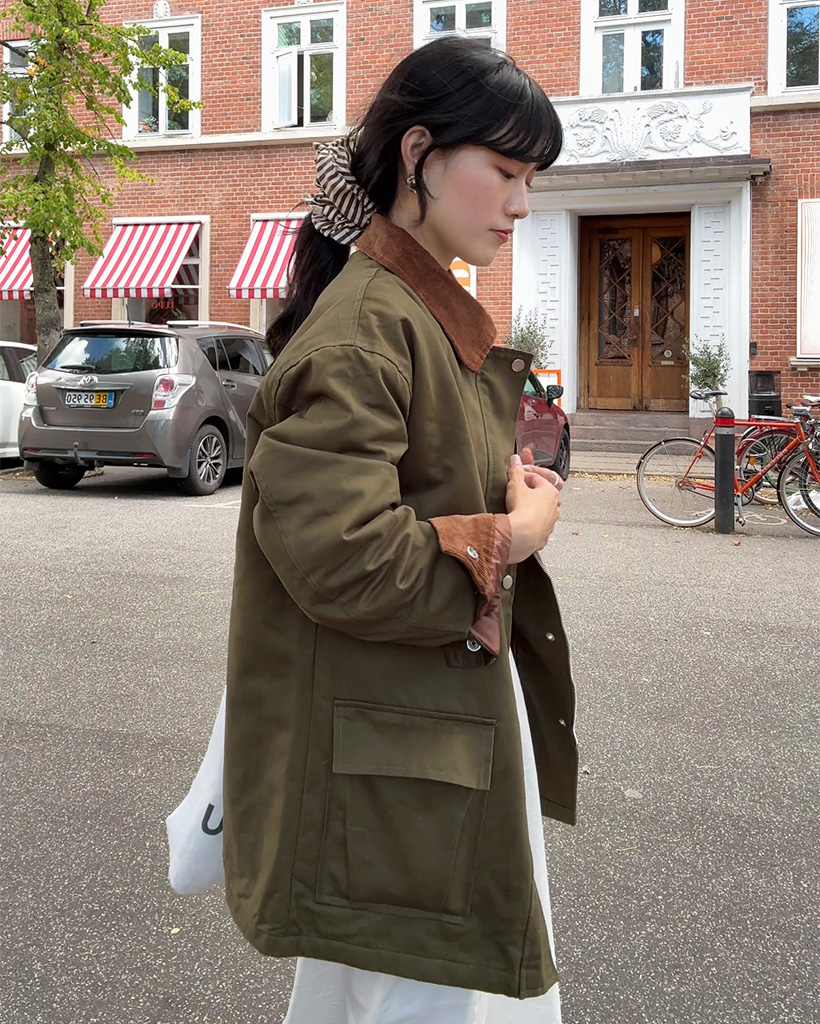 カラー コーデュロイ サファリジャケット | ファッション通販サイト NUGU