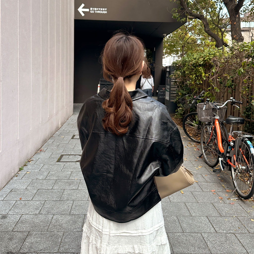 カジュアルショートレザージャケット | ファッション通販サイト NUGU