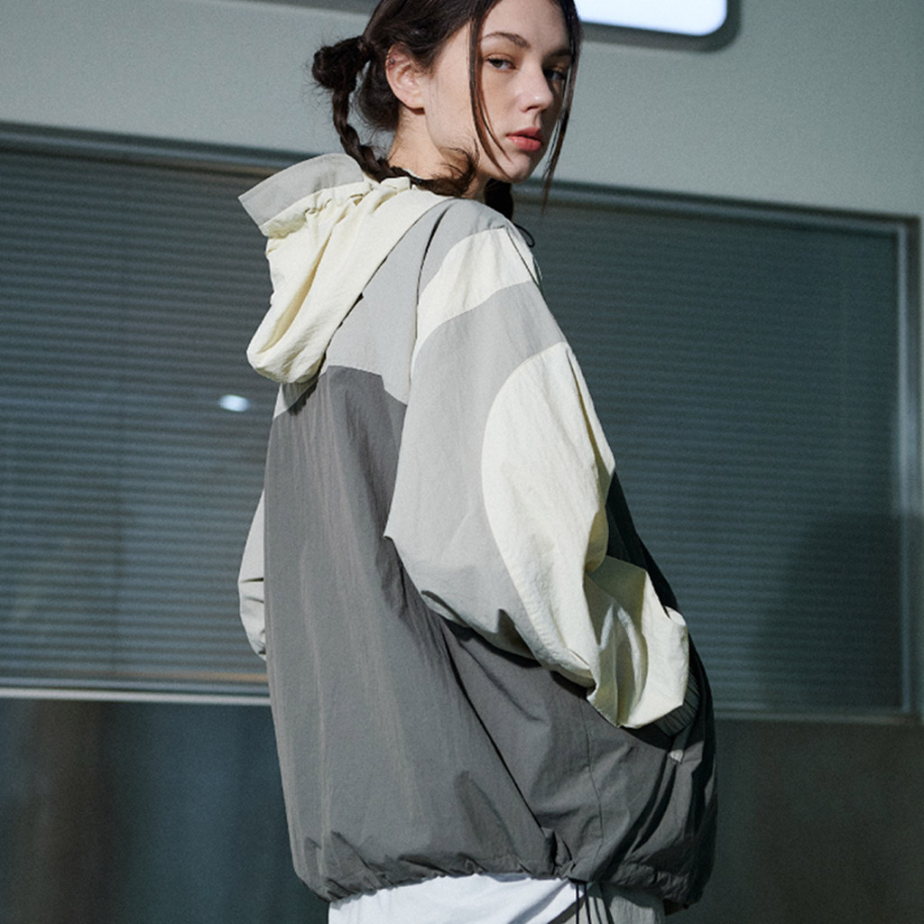 フード付きマウンテンパーカーグレー | ファッション通販サイト NUGU