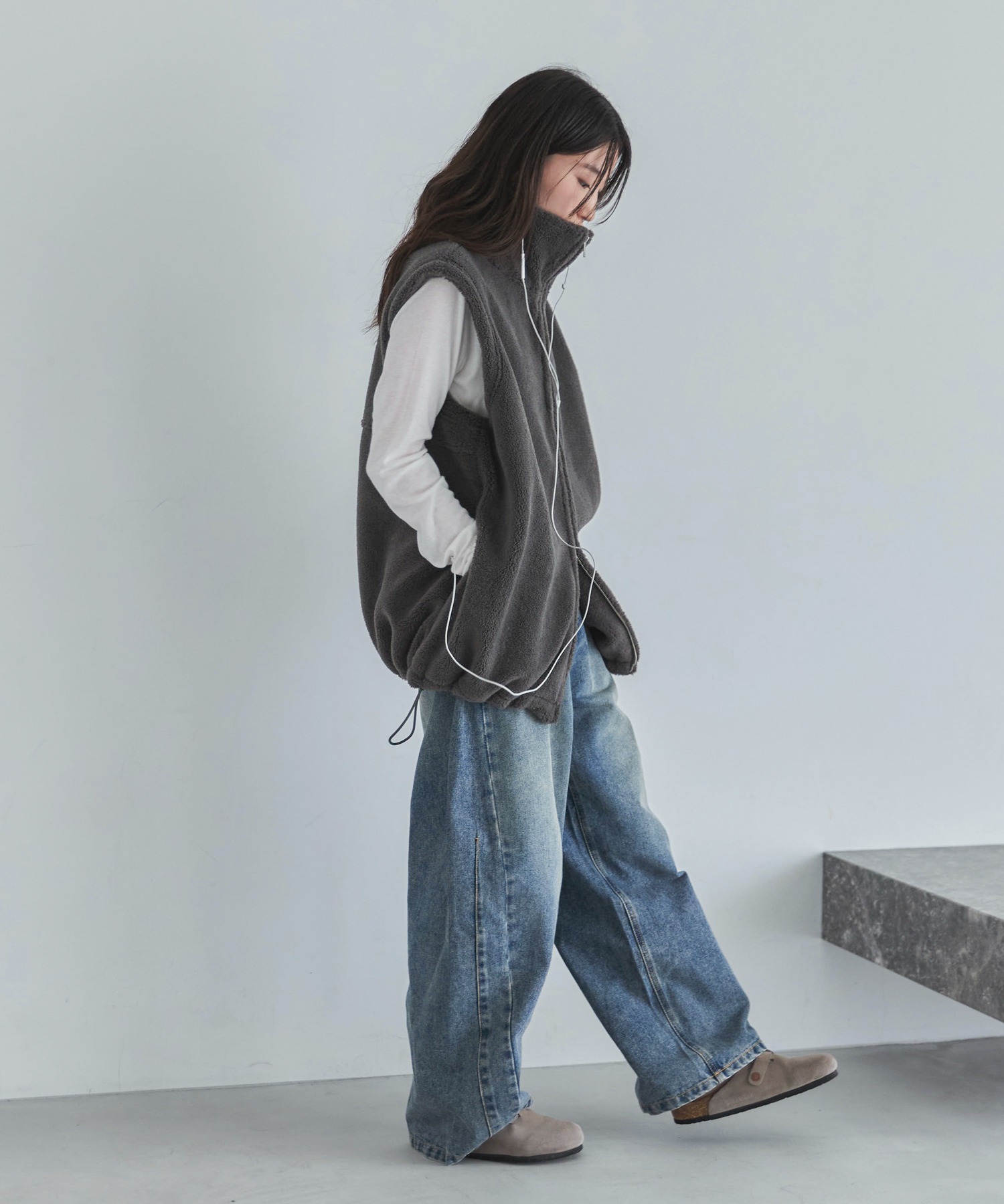 ダブルジップボアベスト | ファッション通販サイト NUGU