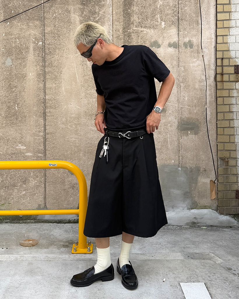 バックバンドスラックスバミューダパンツ | ファッション通販サイト NUGU