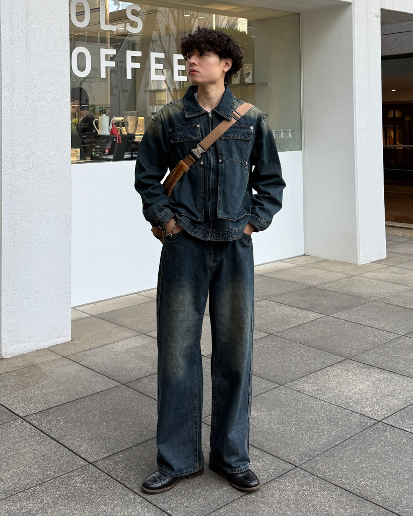 ユニセックス）ジップアップデニムジャケット | ファッション通販