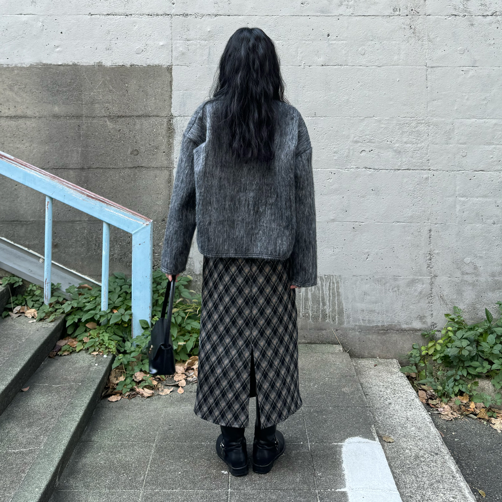 ダイヤチェックロングスカート | ファッション通販サイト NUGU