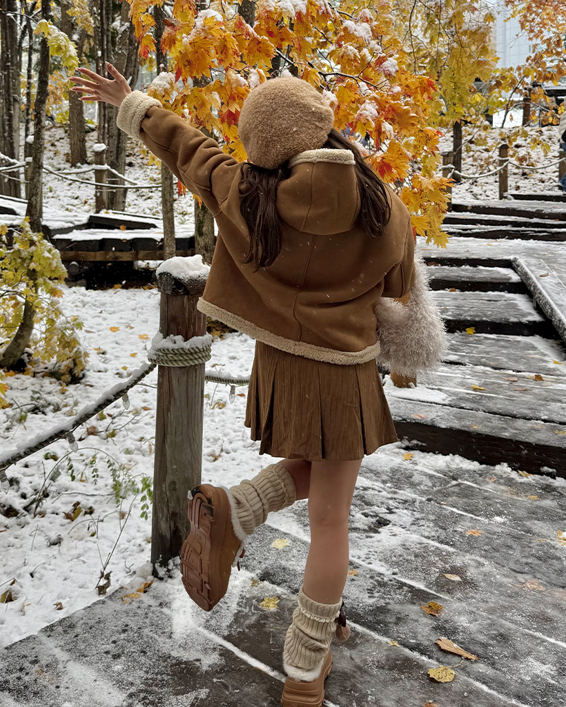 ボアショートフードムートンダッフルコート | ファッション通販サイト NUGU