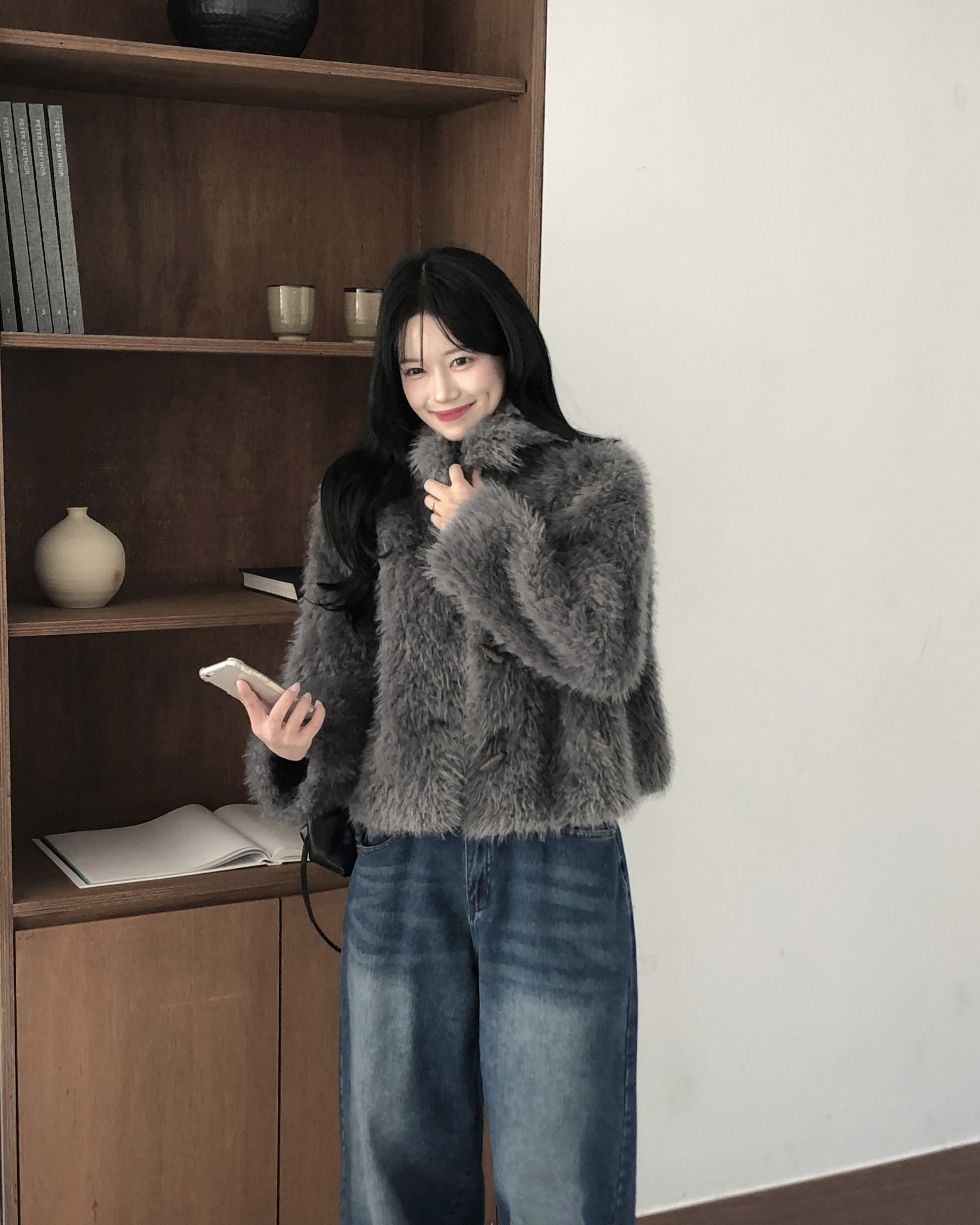 ファーダッフルボタンジャケット | ファッション通販サイト NUGU