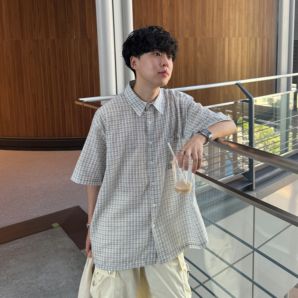 ギンガムチェック半袖シャツ | ファッション通販サイト NUGU