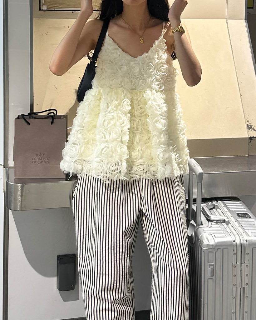 フラワーボリュームキャミソール | ファッション通販サイト NUGU