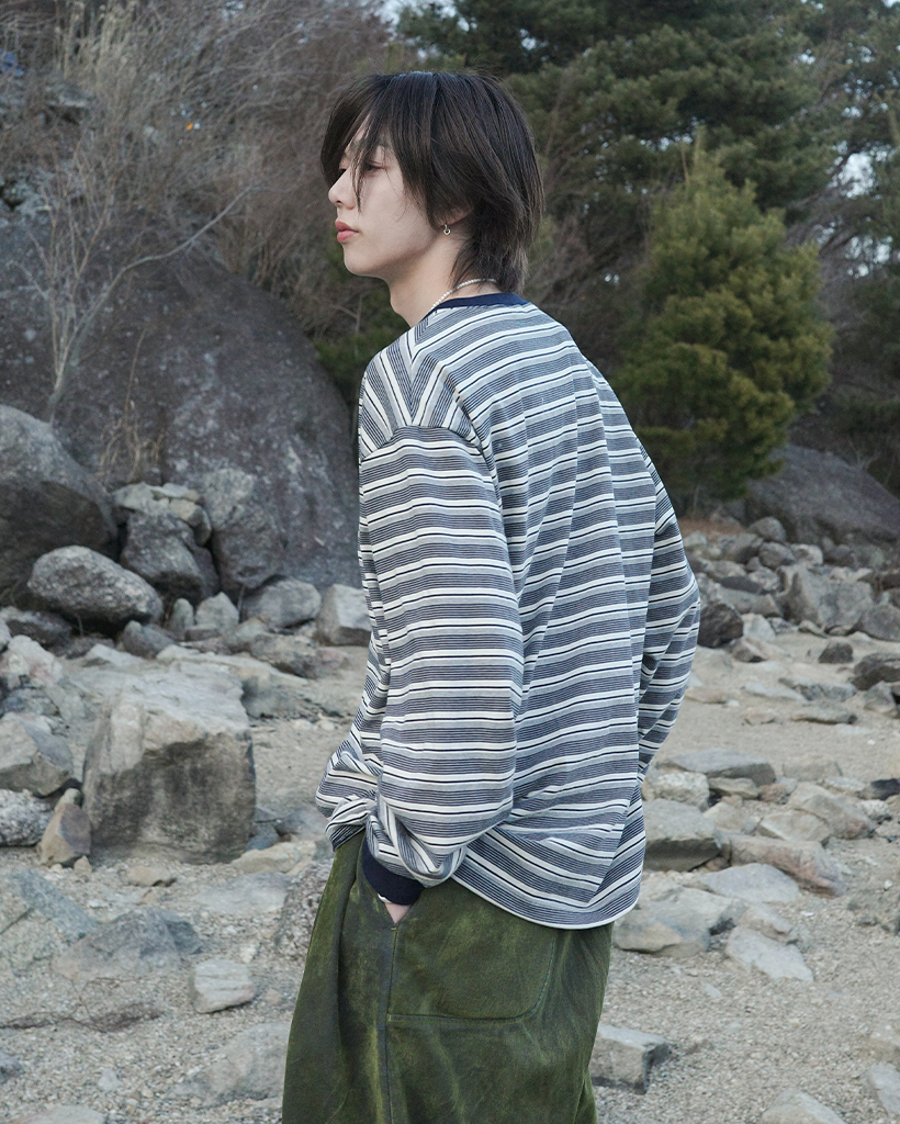 ユニセックス)ボーダーロングスリーブTシャツ | ファッション通販