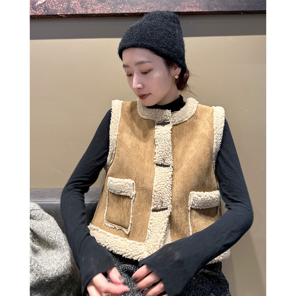 ムートンベスト | ファッション通販サイト NUGU