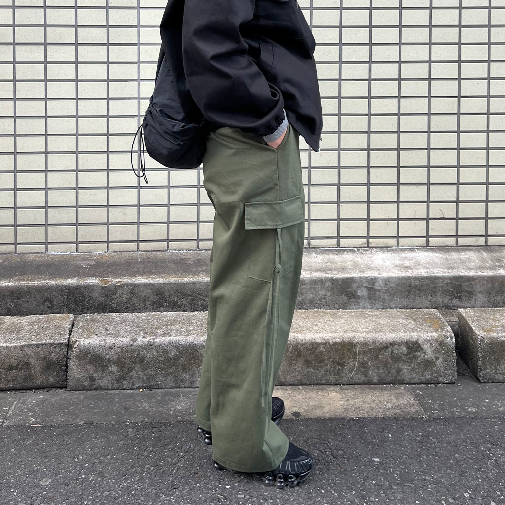 リボンコットンカーゴパンツ | ファッション通販サイト NUGU