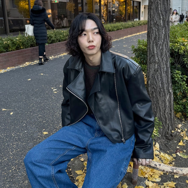 クロップドライダージャケット | ファッション通販サイト NUGU