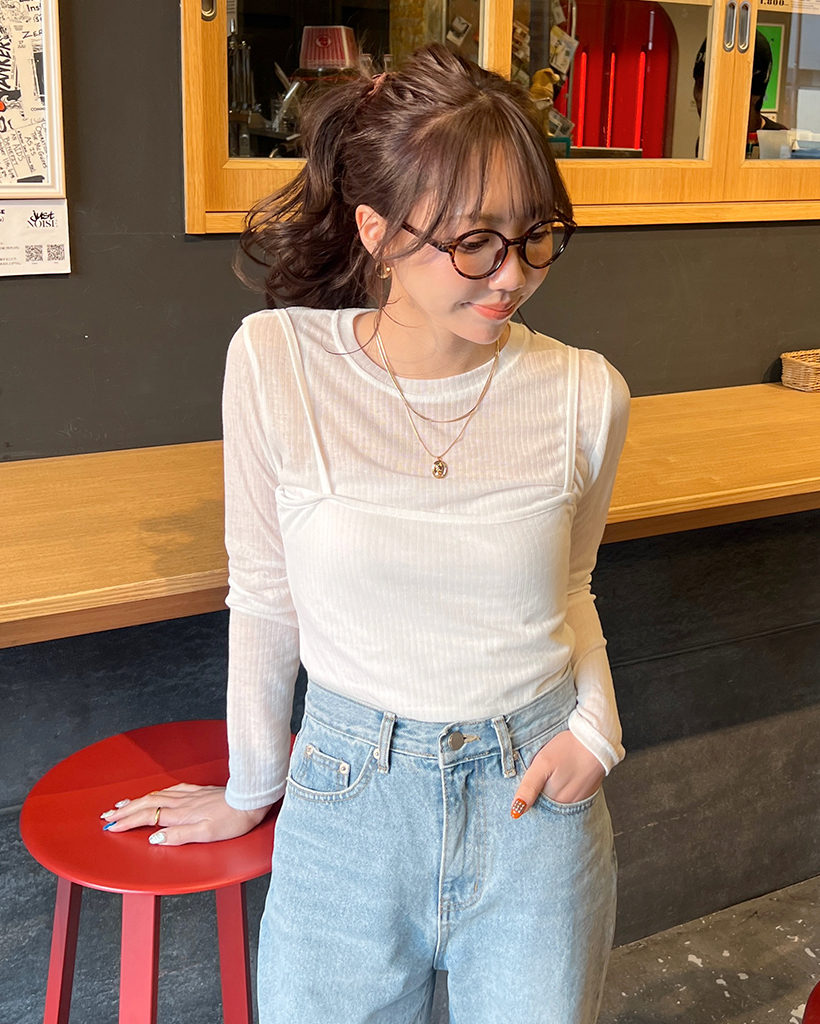 シースルーキャミビスチェセット | ファッション通販サイト NUGU