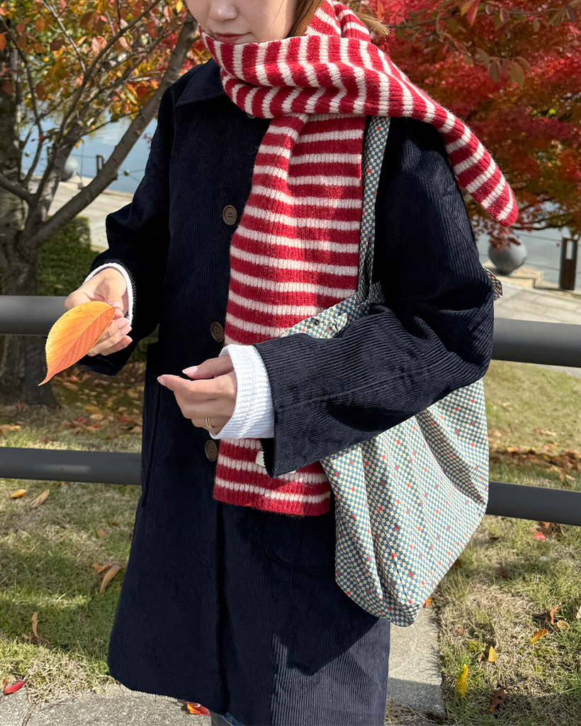 カラーボーダーマフラー | ファッション通販サイト NUGU