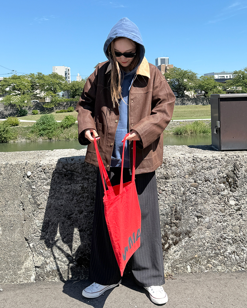 配色カラーブラウンデニムジャケット | ファッション通販サイト NUGU