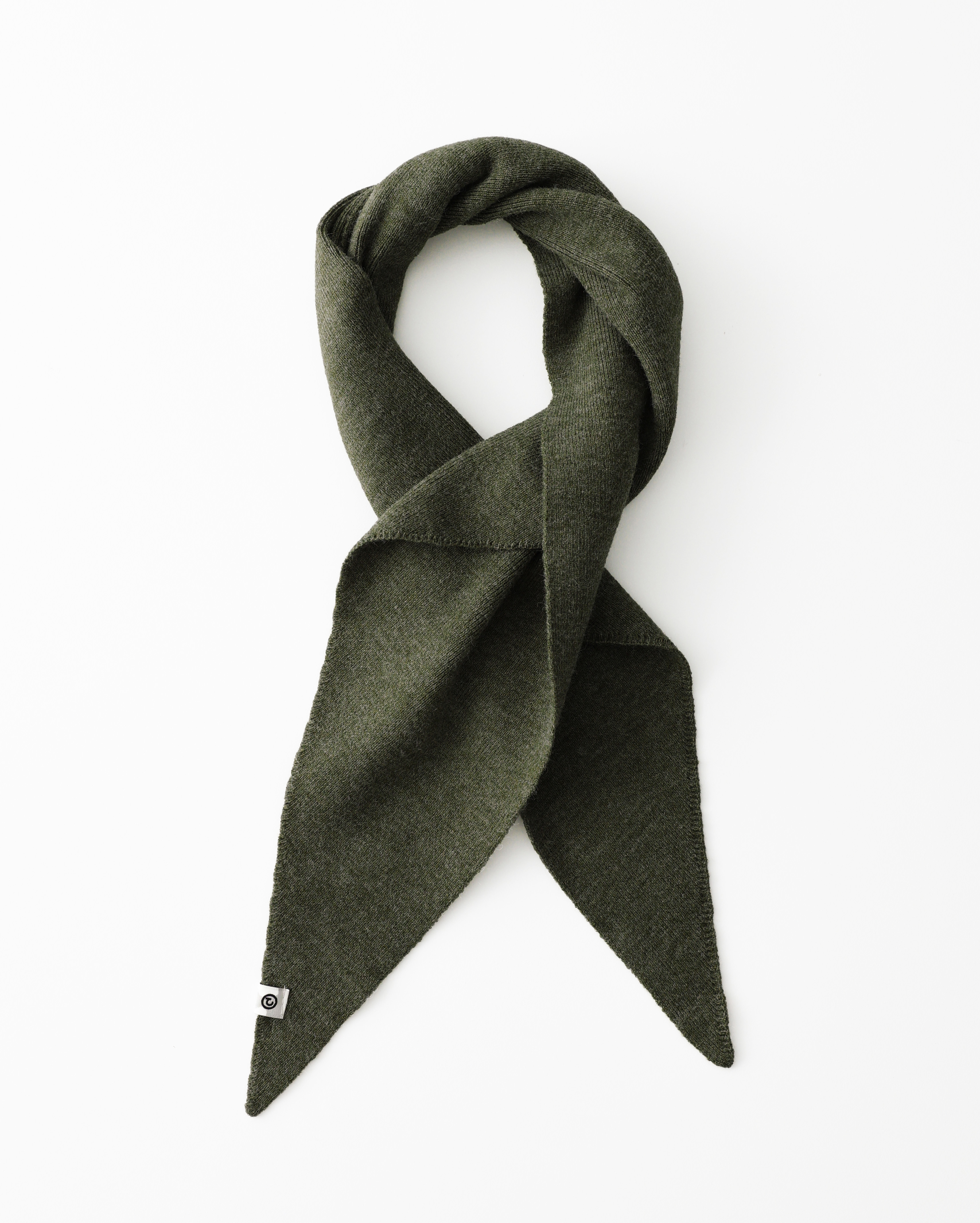 ORIGINAL) トライアングルスカーフ ( melange khaki ) | ファッション