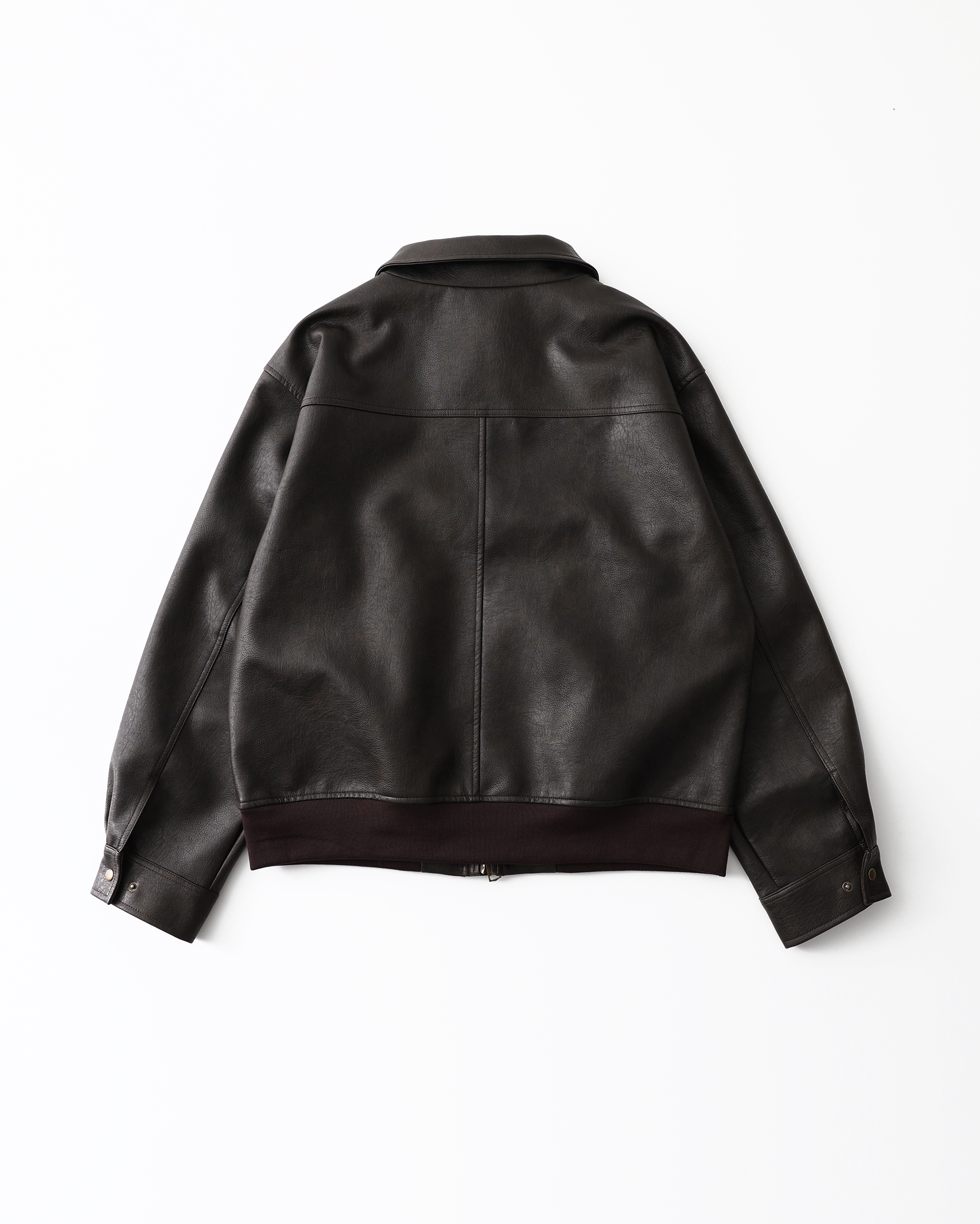 ORIGINAL) レザーライクボンバージャケット | ファッション通販サイト NUGU