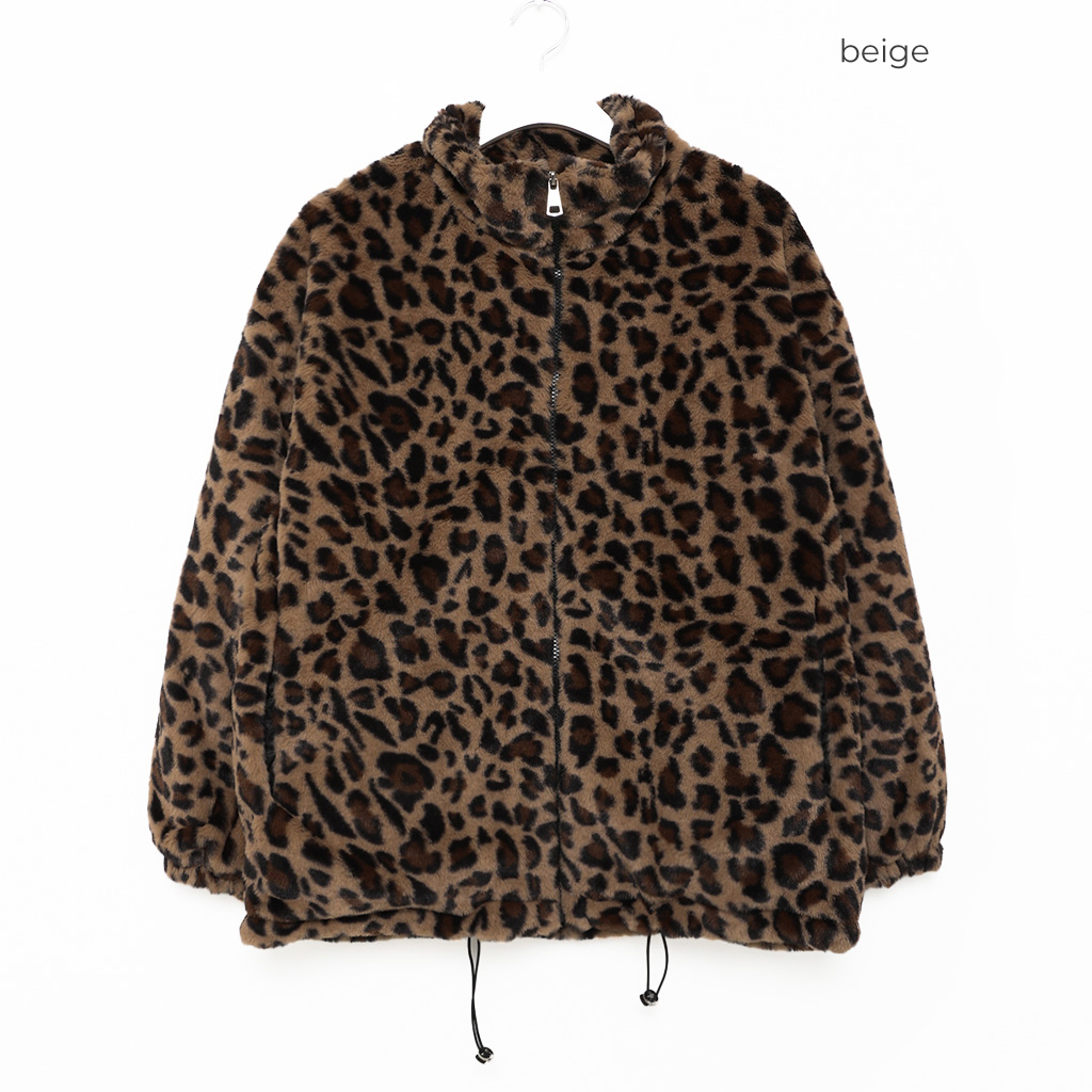 レオパードファージャケット | ファッション通販サイト NUGU