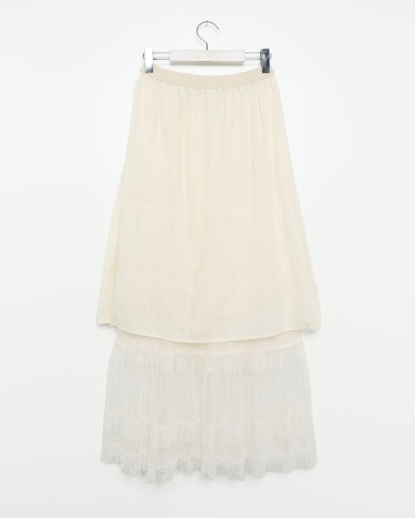 シフォンティアードロングスカート | ファッション通販サイト NUGU