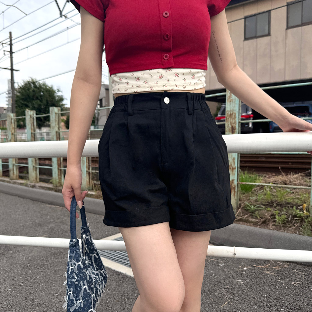 ロールアップショートパンツ | ファッション通販サイト NUGU