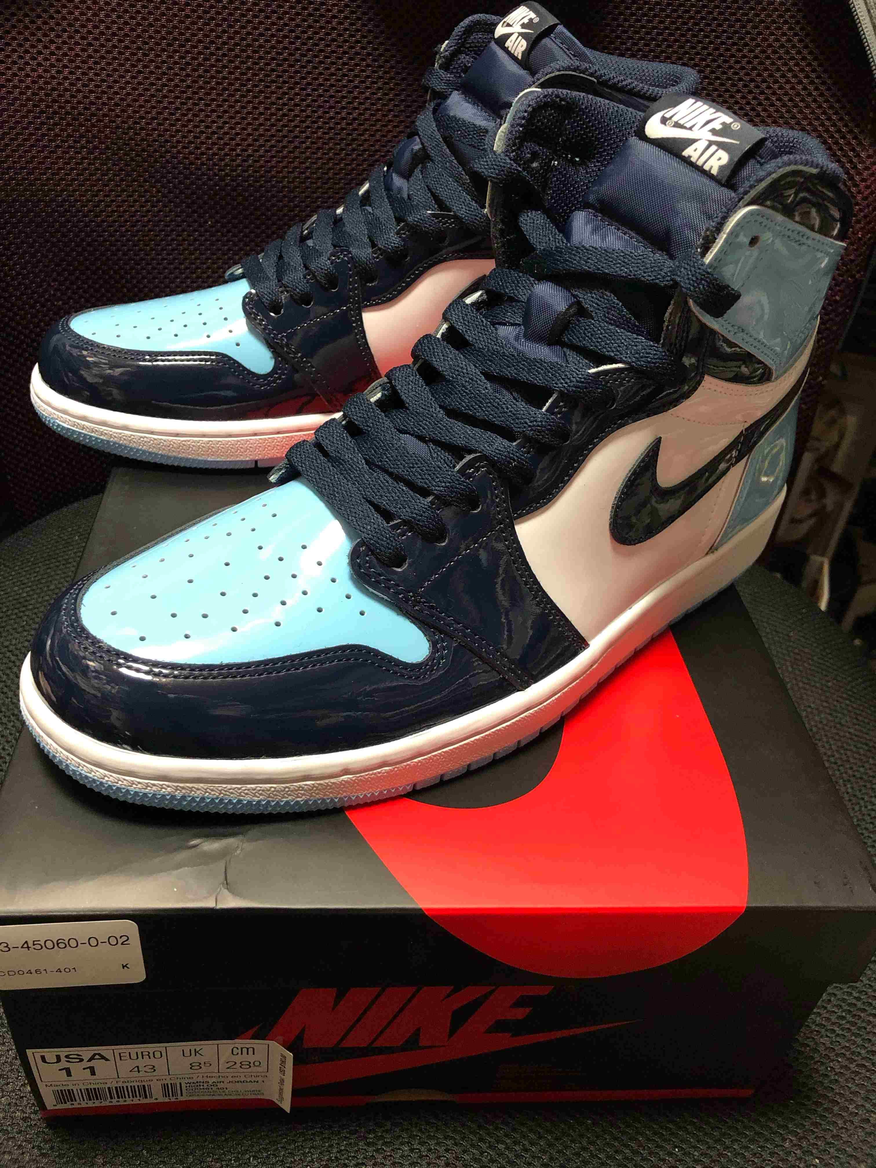 ナイキ ウィメンズ エアジョーダン1 ハイ UNC 