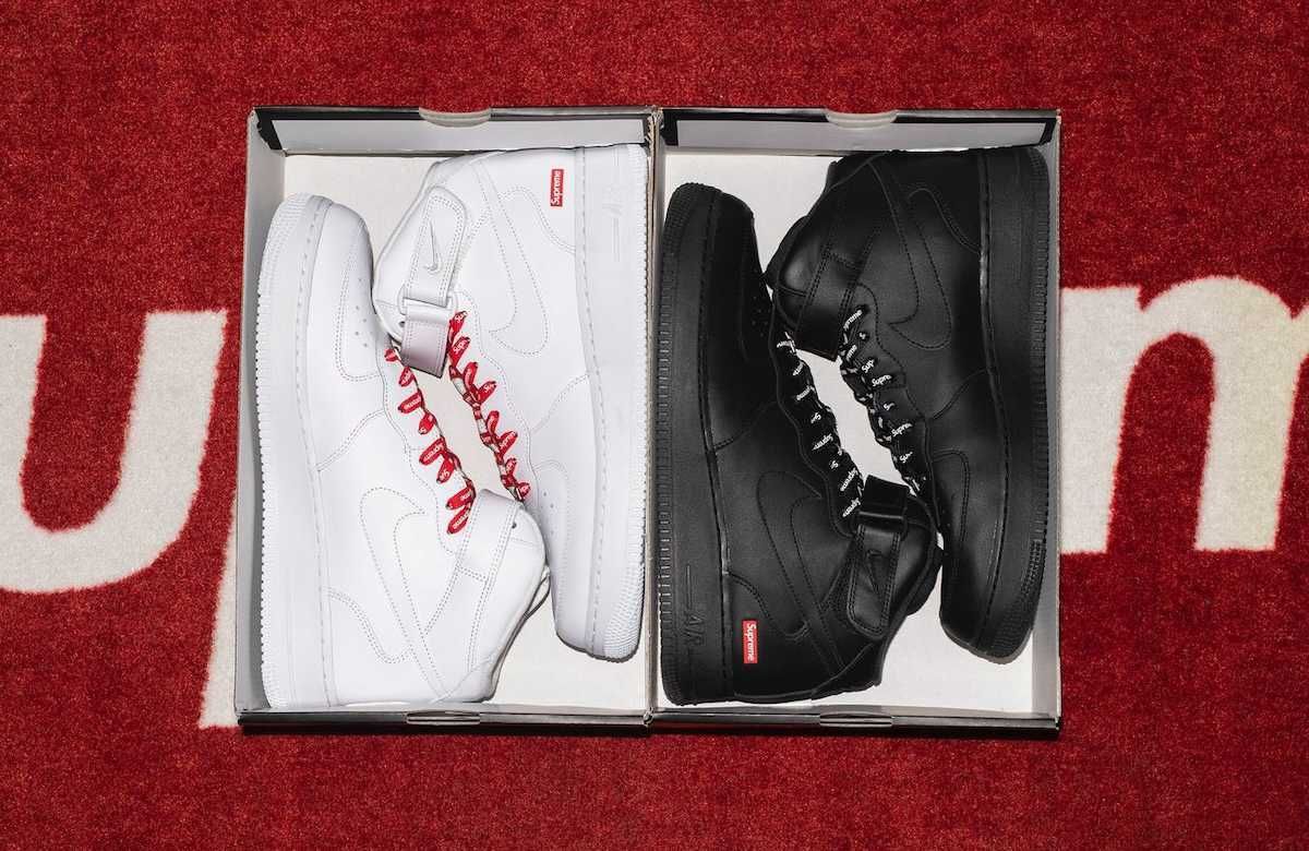 10/13発売｜Supreme × Nike Air Force 1 Mid 2colors 24FW ｜抽選/販売