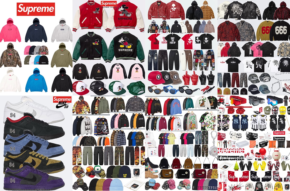 Box Logo、Nike SB、Number (N)ine etc… Supreme 25FWシーズンのヒット