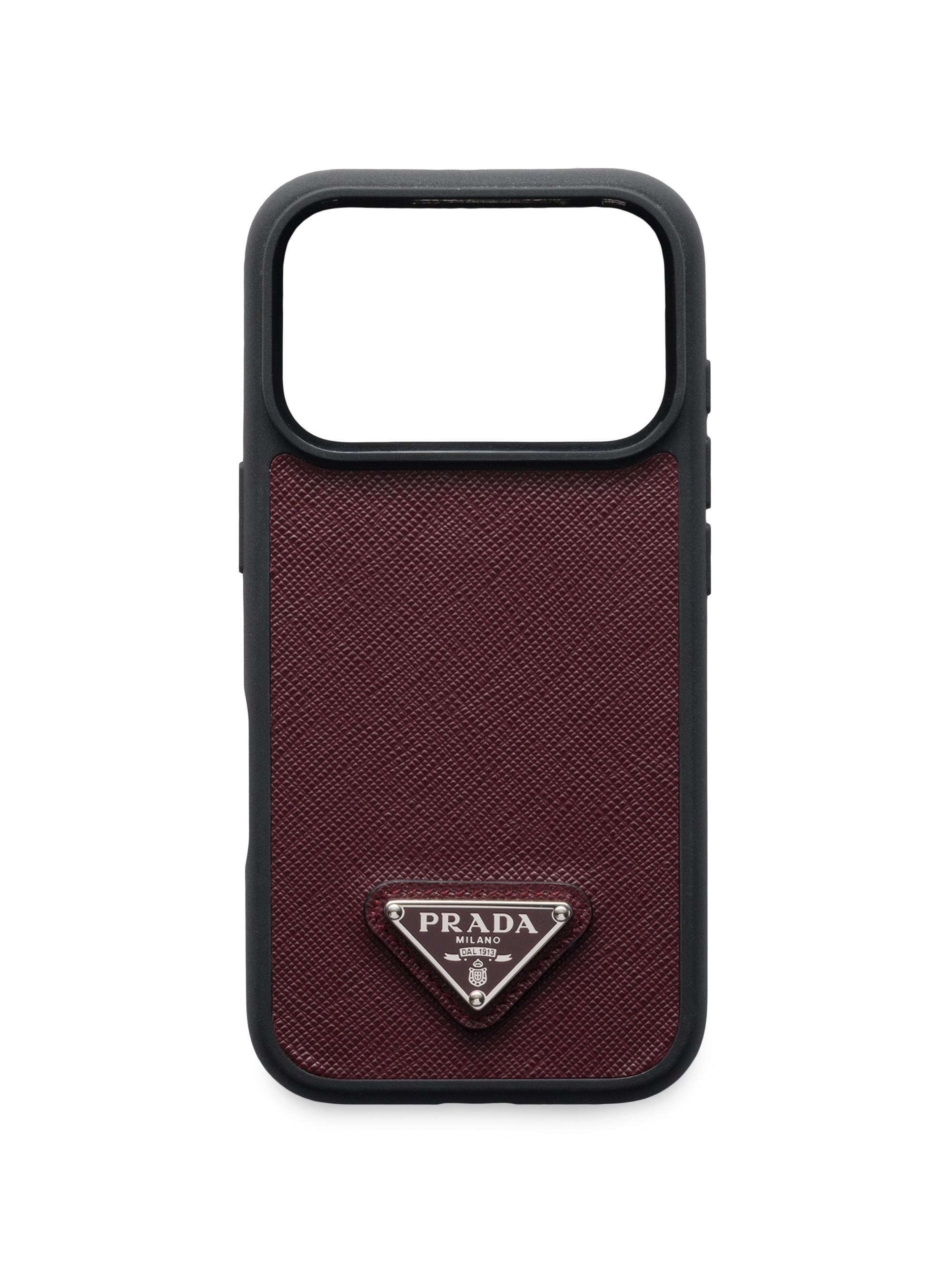 Prada Saffiano Leather Case for iPhone 17 Pro Max | Saks Fifth Avenue