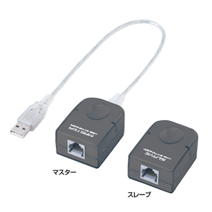 USB-EXSET6【USB2.0エクステンダー（50m延長、4ポート）】USB2.0信号を
