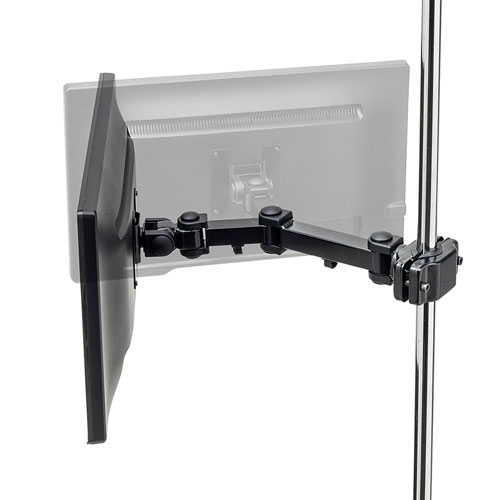 ブラック モニターアーム 二重アーム CR-LA358 x 2セット ブラック