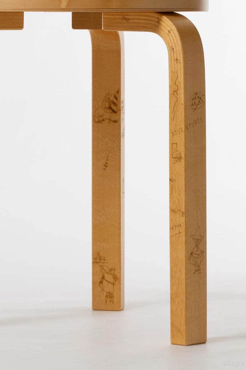 Artek + Moomin (アルテック＋ムーミン) Stool 60 Celebration | Artek