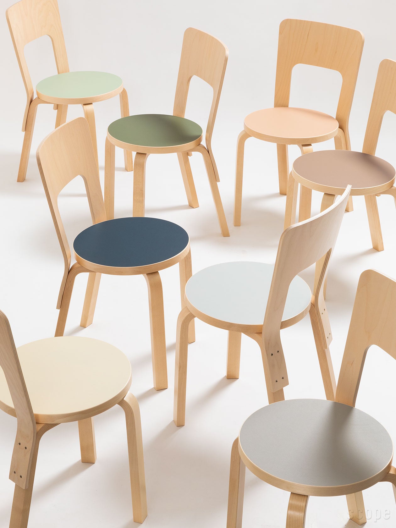 Chair 66 スコープ別注リノリウム | Artek (アルテック)