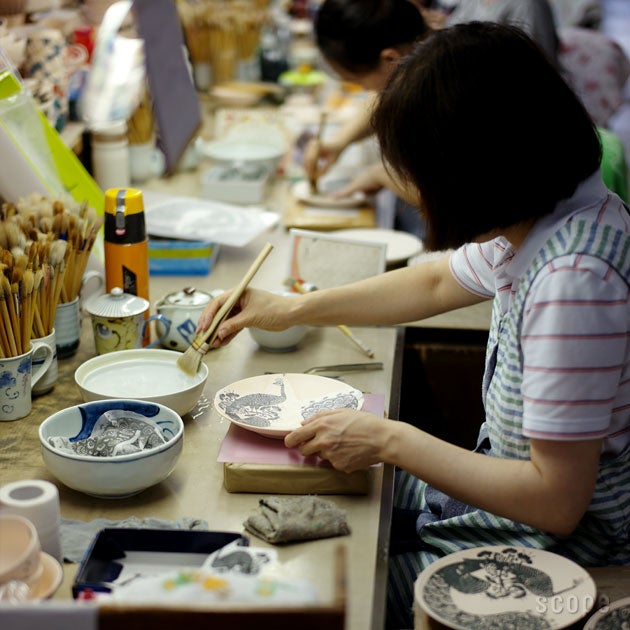 六寸皿 印判鳥獣五画 | SCOPE (スコープ)